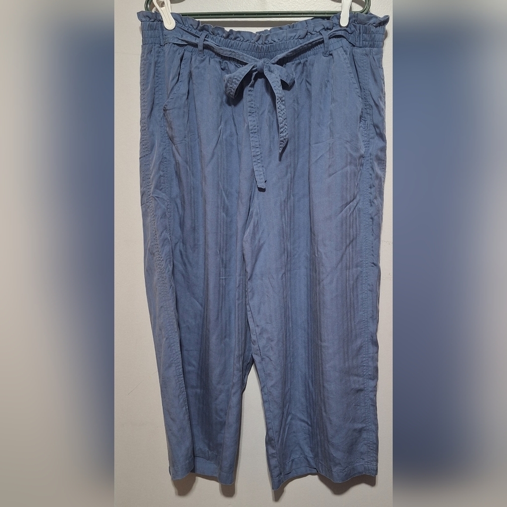 XXL Women's Casual Blue Wide Leg Pants